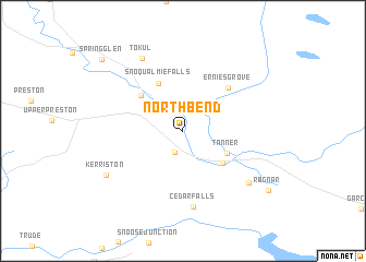 map of North Bend