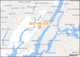map of North Bergen