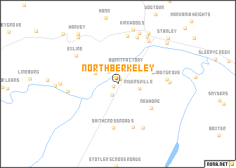 map of North Berkeley