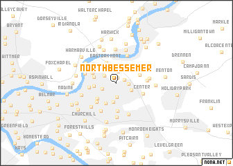 map of North Bessemer