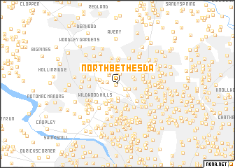 map of North Bethesda