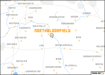 map of North Bloomfield