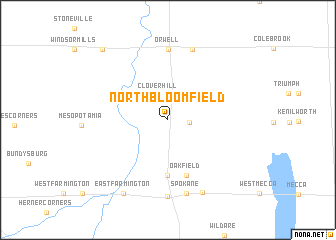 map of North Bloomfield
