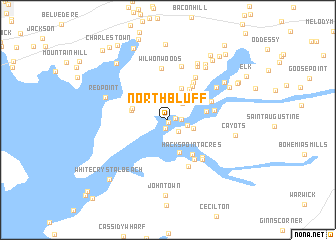 map of North Bluff