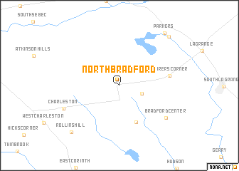 map of North Bradford