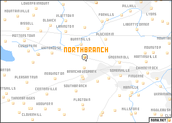 map of North Branch