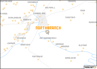 map of North Branch