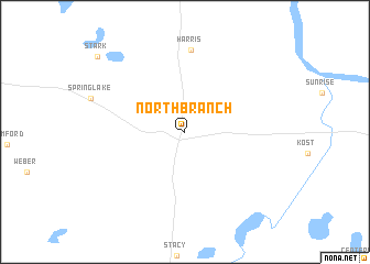 map of North Branch