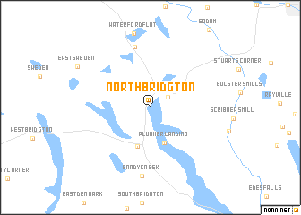 map of North Bridgton