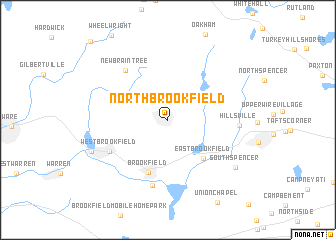 map of North Brookfield