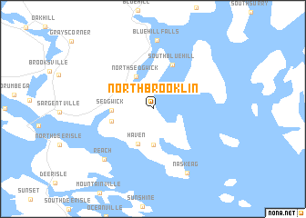 map of North Brooklin