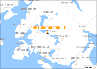 map of North Brooksville