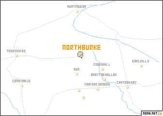 map of North Burke