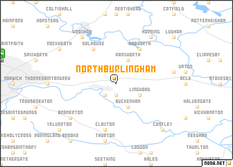 map of North Burlingham