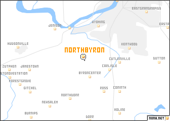 map of North Byron