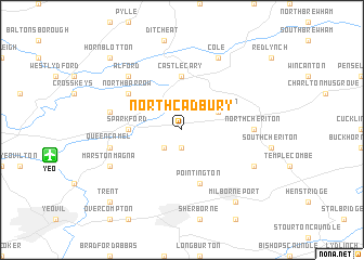 map of North Cadbury