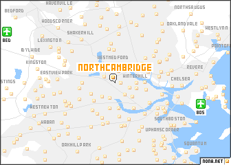 map of North Cambridge