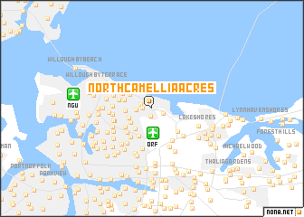 map of North Camellia Acres