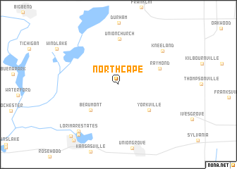 map of North Cape