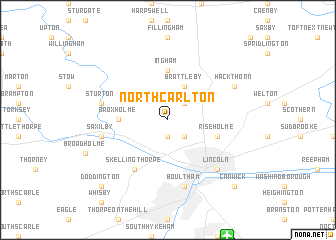 map of North Carlton