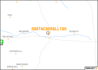 map of North Carrollton