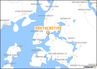 map of North Castine