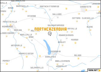 map of North Cazenovia