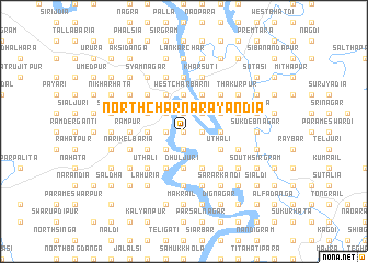 map of North Char Nārāyandia