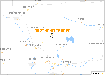 map of North Chittenden