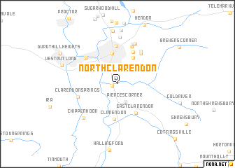 map of North Clarendon