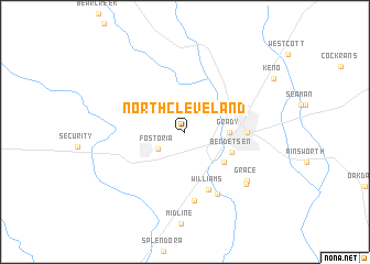 map of North Cleveland