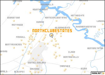 map of North Club Estates