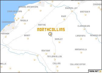 map of North Collins