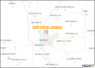 map of North Columbus