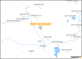 map of North Conway