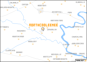 map of North Cooleemee