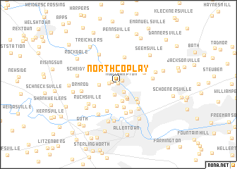 map of North Coplay