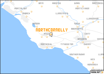 map of North Cornelly