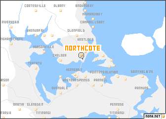 Northcote (New Zealand) map - nona.net