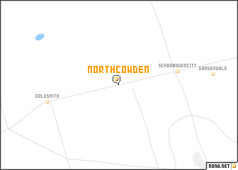map of North Cowden