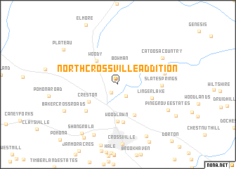 map of North Crossville Addition