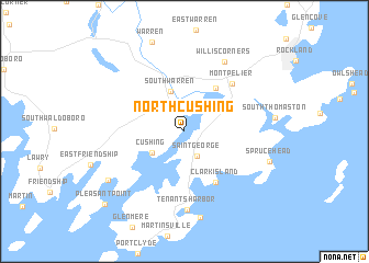 map of North Cushing