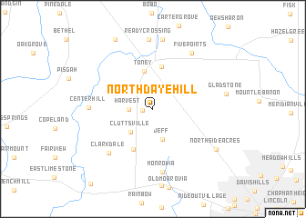 map of North Daye Hill