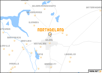 map of North De Land