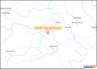 map of North Dorrigo