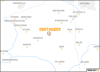 map of North Dorr