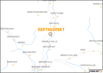 map of North Dorset