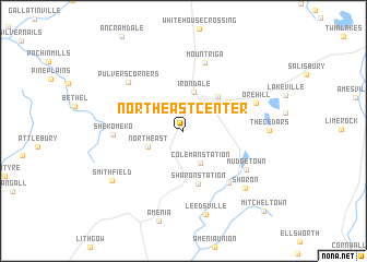 map of Northeast Center