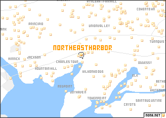 map of North East Harbor