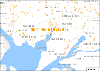 map of Northeast Heights